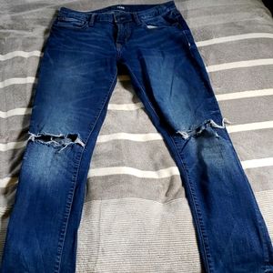 American Eagle Frayed Slim-Fit Blue Jean
